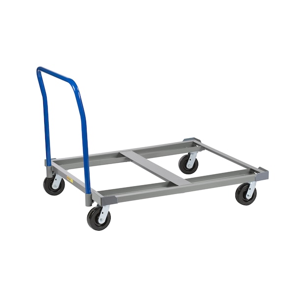Pallet Dollies, 42"X48" Deck Size, Open Deck, Handle, Load Retainers